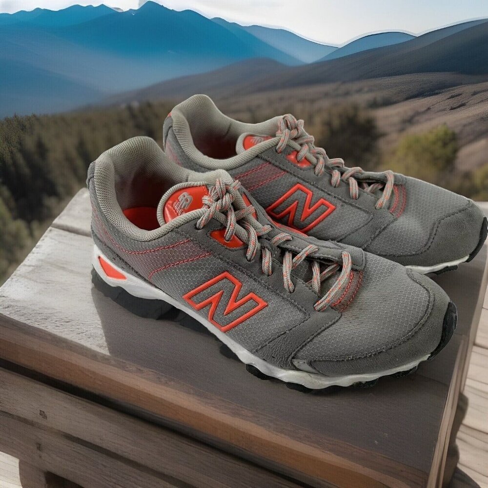 New Balance Womens WL661VKS Gray/ Neon Orange Running Shoes Sneakers Size 6.5B